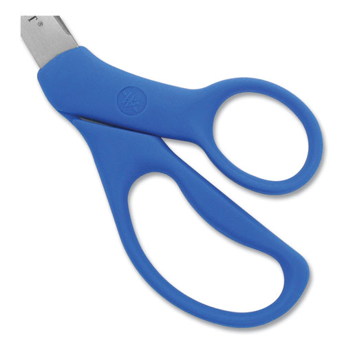 Picture of Preferred Line Stainless Steel Scissors, 8" Long, 3.5" Cut Length, Blue Offset Handle