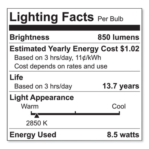 Picture of Reveal HD+ LED A19 Light Bulb, 8.5 W, 4/Pack