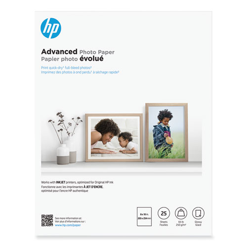 Picture of Advanced Photo Paper, 10.5 mil, 8 x 10, Glossy White, 25/Pack