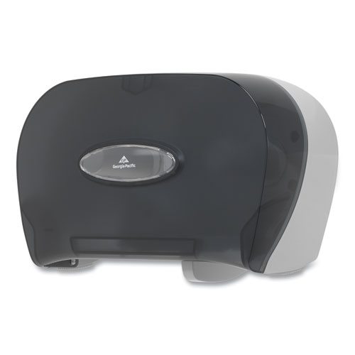 Picture of Two-Roll Bathroom Tissue Dispenser, 13.56 x 5.75 x 8.63, Smoke