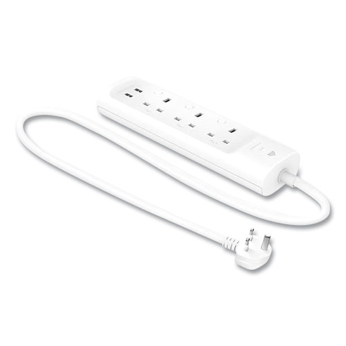 Picture of Kasa Smart WiFi 3-Outlet Power Strip, 3 AC Outlets/2 USB Ports, White