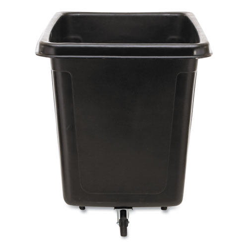 Picture of Cube Truck, 59 gal, 300 lb Capacity, Plastic, Black