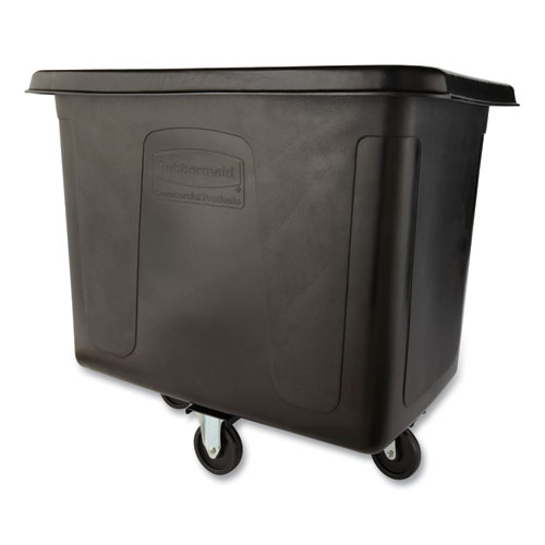 Picture of Cube Truck, 119.7 gal, 500 lb Capacity, Plastic/Metal, Black