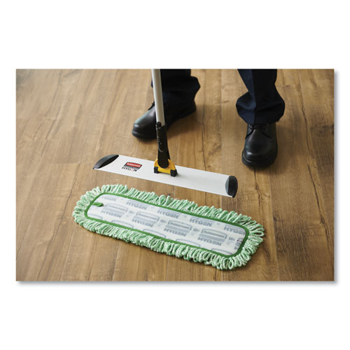 Picture of Dust Pad with Fringe, Microfiber, 18" Long, Green, 6/Carton