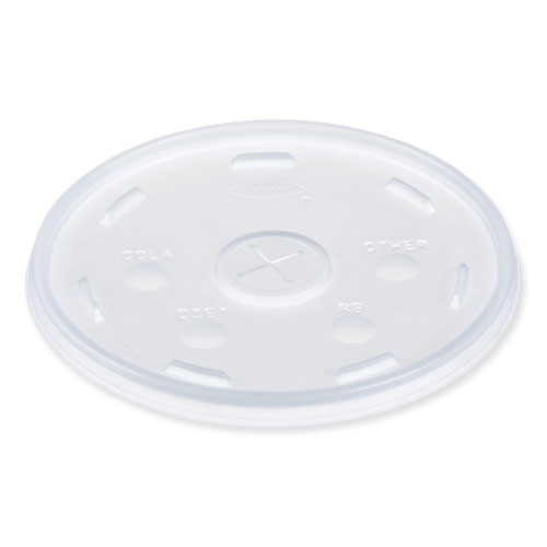Picture of Lids for Foam Cups and Containers, Fits 32 oz, 44 oz, 60 oz Cups, Translucent, 1,000/Carton