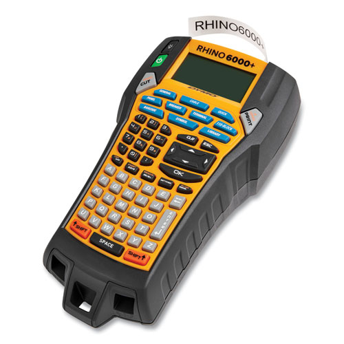 Picture of Rhino 6000+ Industrial Label Maker with Carry Case, 0.4"/s Print Speed, 5.4 x 2.5 x 9.7