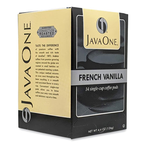 Picture of Coffee Pods, French Vanilla, Single Cup, 14/Box