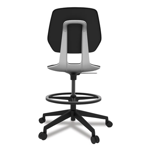Picture of Commute Extended Height Task Chair, Supports Up to 275 lb, 22.25" to 32.25" Seat Height, Black Seat, Black Back, Black Base