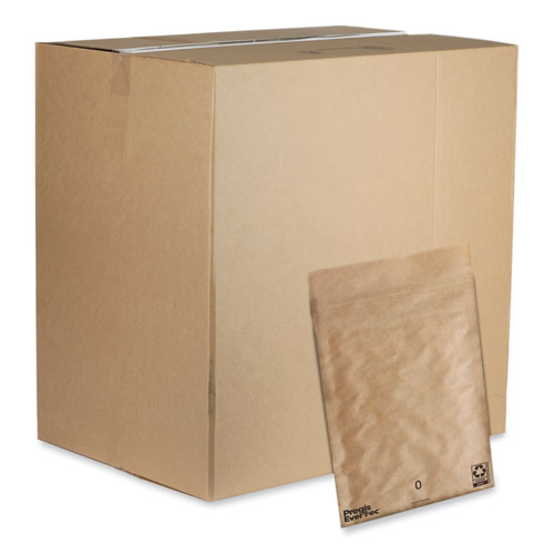 Picture of EverTec Curbside Recyclable Padded Mailer, #0, Kraft Paper, Self-Adhesive Closure, 7 x 9, Brown, 300/Carton