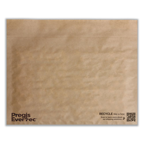 Picture of EverTec Curbside Recyclable Padded Mailer, #4, Kraft Paper, Self-Adhesive Closure, 14 x 9, Brown, 150/Carton