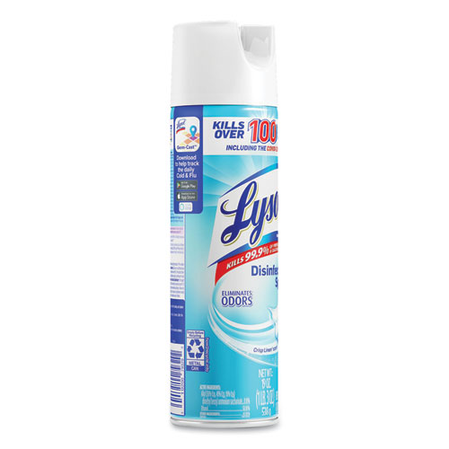 Picture of Disinfectant Spray, Crisp Linen Scent, 19 oz Aerosol Spray