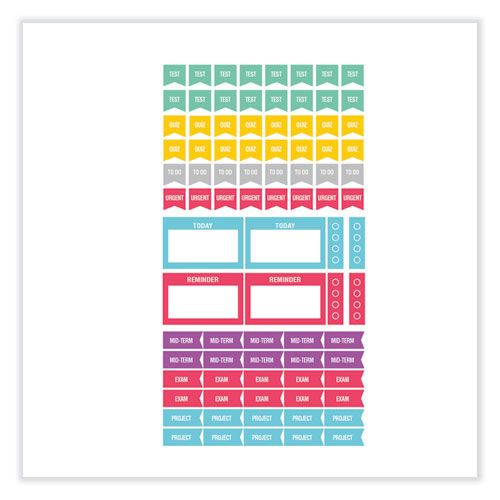 Picture of Academic Daily/Monthly Planner, 8 x 5, Cyan Cover, 12-Month (Aug to July): 2024 to 2025