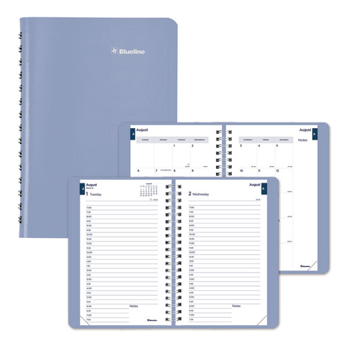 Picture of Academic Daily/Monthly Planner, 8 x 5, Cloud Blue Cover, 12-Month (Aug to July): 2023 to 2024