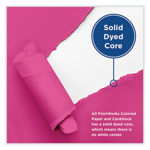 Picture of Color Cardstock, 65 lb Cover Weight, 8.5 x 11, Fuchsia, 250/Ream