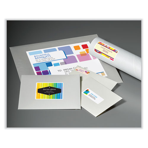 Picture of Vibrant Inkjet Color-Print Labels w/ Sure Feed, 2 x 4, Matte White, 200/PK