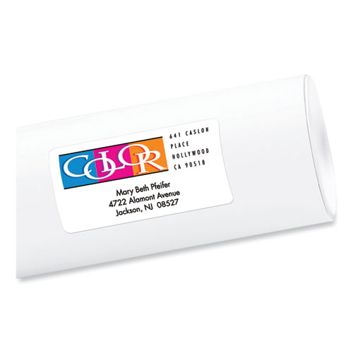 Picture of Vibrant Inkjet Color-Print Labels w/ Sure Feed, 2 x 4, Matte White, 200/PK