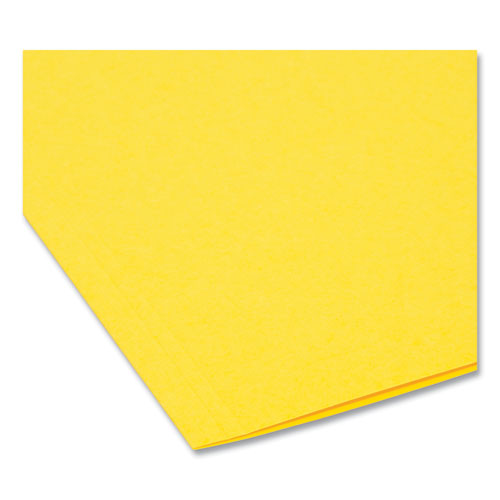 Picture of Interior File Folders, 1/3-Cut Tabs: Assorted, Letter Size, 0.75" Expansion, Yellow, 100/Box