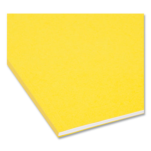 Picture of Interior File Folders, 1/3-Cut Tabs: Assorted, Letter Size, 0.75" Expansion, Yellow, 100/Box