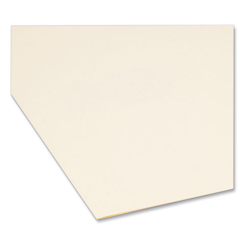 Picture of Reinforced Guide Height File Folders, 2/5-Cut Tabs: Right Position, Letter Size, 0.75" Expansion, Manila, 100/Box