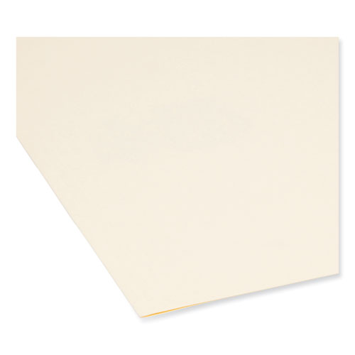 Picture of SuperTab Reinforced Guide Height Top Tab Folders, 1/3-Cut Tabs: Assorted, Letter Size, 0.75" Expansion, Manila, 100/Box