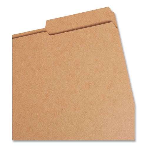 Picture of Guide Height Reinforced Heavyweight Kraft File Folder, 2/5-Cut Tabs: Right of Center, Letter, 0.75" Expansion, Brown, 100/Box