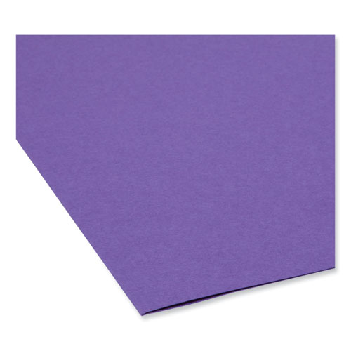 Picture of Colored File Folders, 1/3-Cut Tabs: Assorted, Letter Size, 0.75" Expansion, Assorted: Gray/Maroon/Navy/Purple/Teal, 100/Box