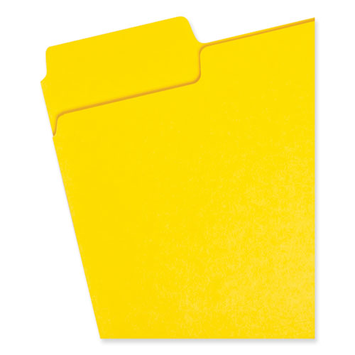 Picture of SuperTab Colored File Folders, 1/3-Cut Tabs: Assorted, Letter Size, 0.75" Expansion, 11-pt Stock, Color Assortment 1, 24/Pack