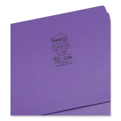 Picture of SuperTab Organizer Folder, 1/3-Cut Tabs: Assorted, Letter Size, 0.75" Expansion, Assorted Colors, 3/Pack