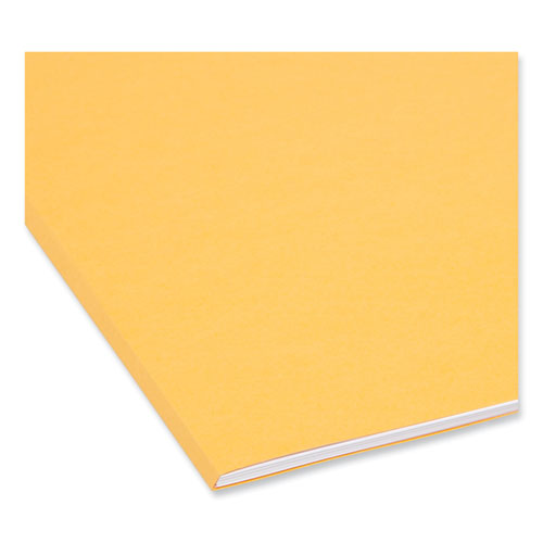 Picture of Reinforced Top Tab Colored File Folders, 1/3-Cut Tabs: Assorted, Letter Size, 0.75" Expansion, Goldenrod, 100/Box