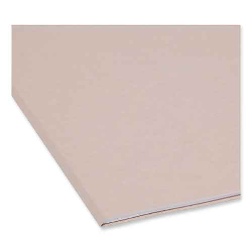 Picture of Reinforced Top Tab Colored File Folders, Straight Tabs, Letter Size, 0.75" Expansion, Gray, 100/Box