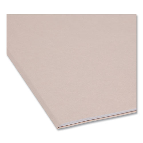 Picture of Colored File Folders, 1/3-Cut Tabs: Assorted, Letter Size, 0.75" Expansion, Gray, 100/Box