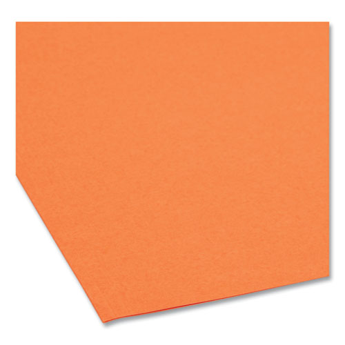 Picture of Top Tab Colored Fastener Folders, 0.75" Expansion, 2 Fasteners, Letter Size, Orange Exterior, 50/Box