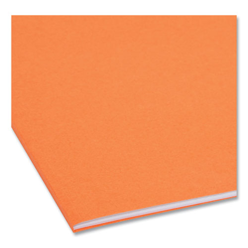 Picture of Top Tab Colored Fastener Folders, 0.75" Expansion, 2 Fasteners, Letter Size, Orange Exterior, 50/Box