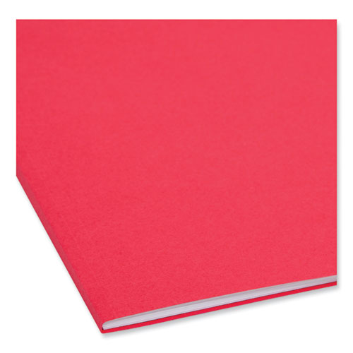 Picture of Top Tab Colored Fastener Folders, 0.75" Expansion, 2 Fasteners, Letter Size, Red Exterior, 50/Box