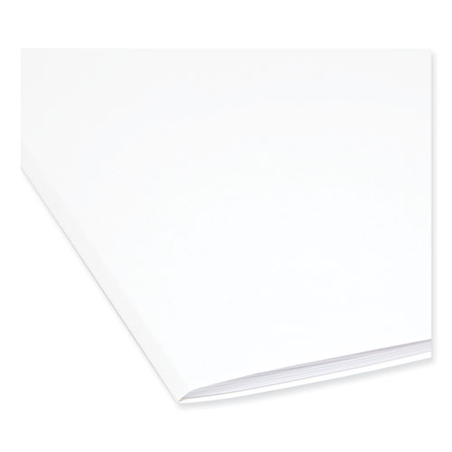 Picture of Reinforced Top Tab Colored File Folders, Straight Tabs, Letter Size, 0.75" Expansion, White, 100/Box