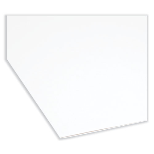 Picture of Reinforced Top Tab Colored File Folders, 1/3-Cut Tabs: Assorted, Letter Size, 0.75" Expansion, White, 100/Box