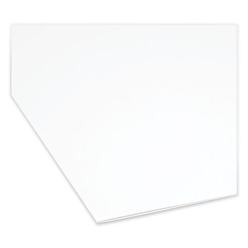 Picture of Colored File Folders, 1/3-Cut Tabs: Assorted, Letter Size, 0.75" Expansion, White, 100/Box