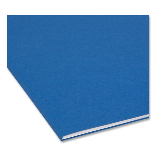 Picture of Colored File Folders, 1/3-Cut Tabs: Assorted, Letter Size, 0.75" Expansion, Navy Blue, 100/Box