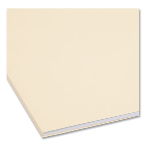 Picture of Recycled Top Tab Fastener Folders, 1/3-Cut Tabs: Assorted, 0.75" Expansion, 2 Fasteners, Letter Size, Manila Exterior, 50/Box