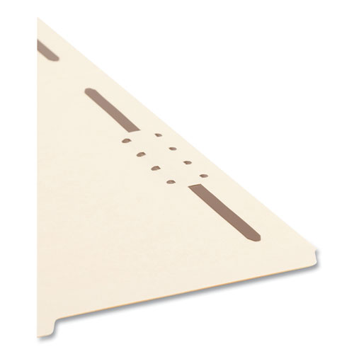 Picture of Top Tab Fastener Folders, Guide-Height 2/5-Cut Tabs, 0.75" Expansion, 2 Fasteners, Letter Size, 11-pt Manila, 50/Box