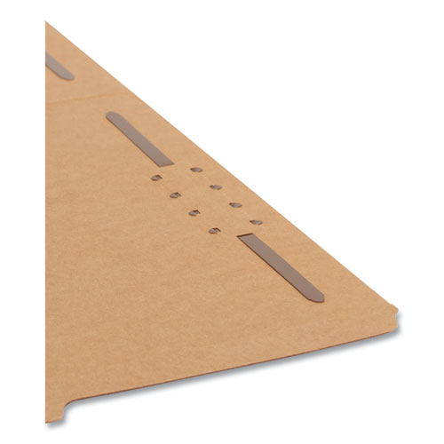 Picture of Top Tab Fastener Folders, Guide-Height 2/5-Cut Tabs, 0.75" Expansion, 2 Fasteners, Letter Size, 11-pt Kraft, 50/Box