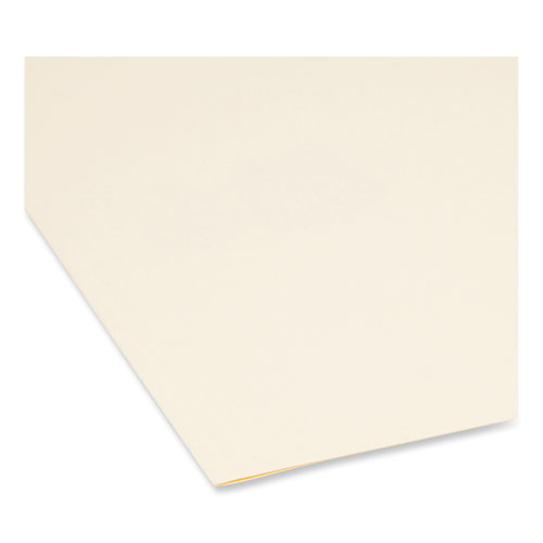 Picture of Reinforced Tab Manila File Folders, 1/2-Cut Tabs: Assorted, Legal Size, 0.75" Expansion, 11-pt Manila, 100/Box