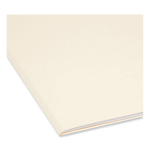 Picture of Reinforced Tab Manila File Folders, 1/2-Cut Tabs: Assorted, Legal Size, 0.75" Expansion, 11-pt Manila, 100/Box