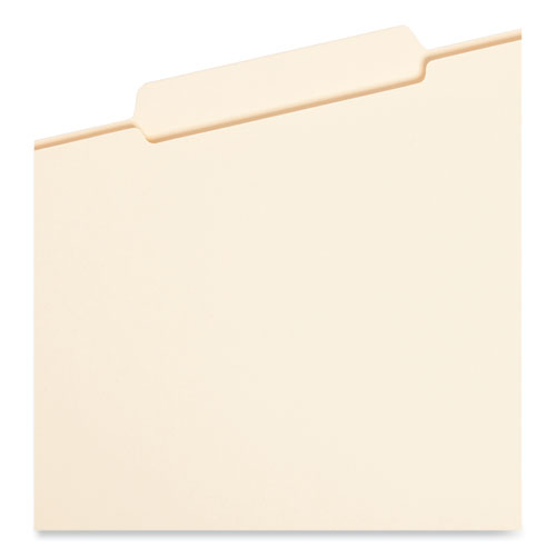 Picture of Reinforced Tab Manila File Folders, 1/3-Cut Tabs: Center Position, Legal Size, 0.75" Expansion, 11-pt Manila, 100/Box