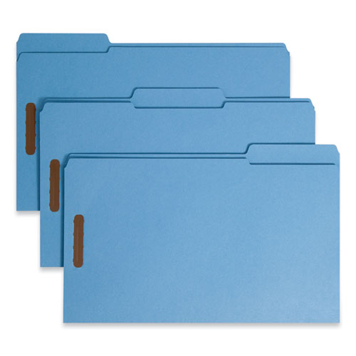 Top+Tab+Colored+Fastener+Folders%2C+0.75%26quot%3B+Expansion%2C+2+Fasteners%2C+Legal+Size%2C+Blue+Exterior%2C+50%2FBox