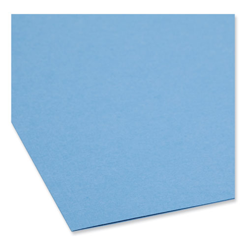 Picture of Top Tab Colored Fastener Folders, 0.75" Expansion, 2 Fasteners, Legal Size, Blue Exterior, 50/Box