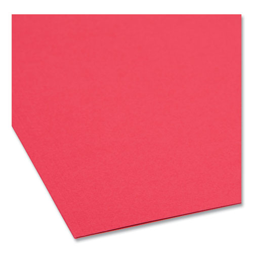 Picture of Top Tab Colored Fastener Folders, 0.75" Expansion, 2 Fasteners, Legal Size, Red Exterior, 50/Box