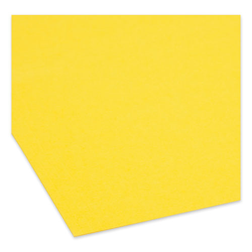 Picture of Top Tab Colored Fastener Folders, 0.75" Expansion, 2 Fasteners, Legal Size, Yellow Exterior, 50/Box