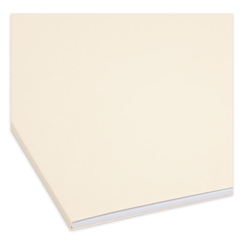 Picture of Top Tab Fastener Folders, 1/3-Cut Tabs: Right, 0.75" Expansion, 2 Fasteners, Legal Size, Manila Exterior, 50/Box