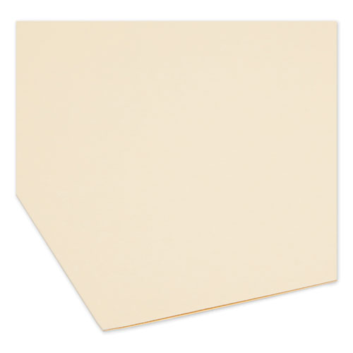 Picture of Top Tab Fastener Folders, 1/3-Cut Tabs: Assorted, 0.75" Expansion, 2 Fasteners, Legal Size, Manila Exterior, 50/Box